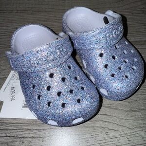 CROCS purple glitter for toddler